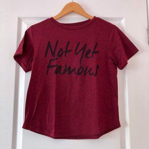 Burgundy Divided Not Yet Famous T-Shirt
